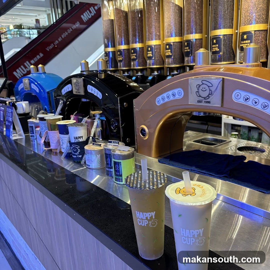 Beverage Shop Counter Display