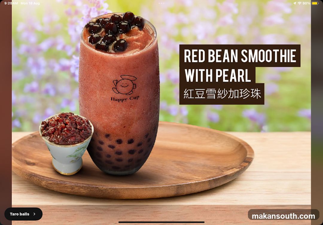 Red Bean Smoothie with Pearl