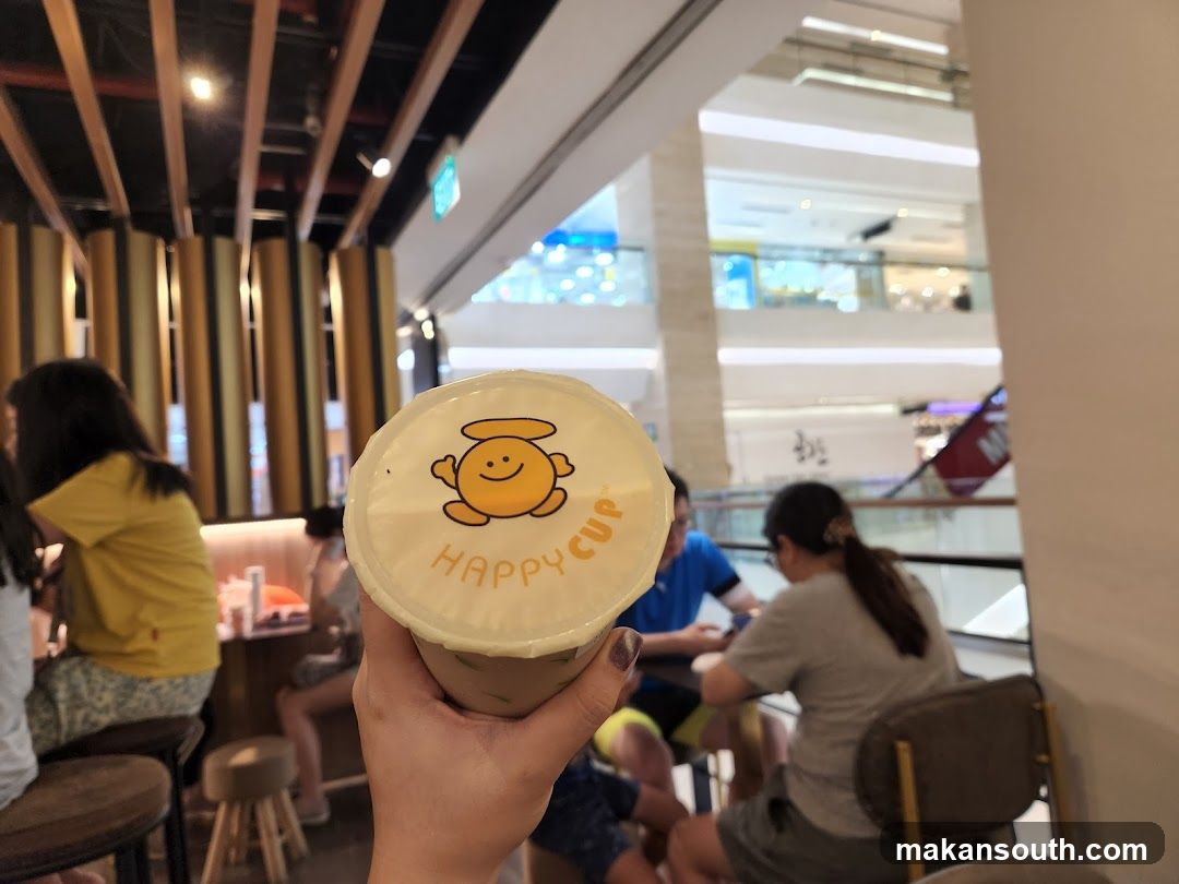 Happy Cup Drink in Mall Interior