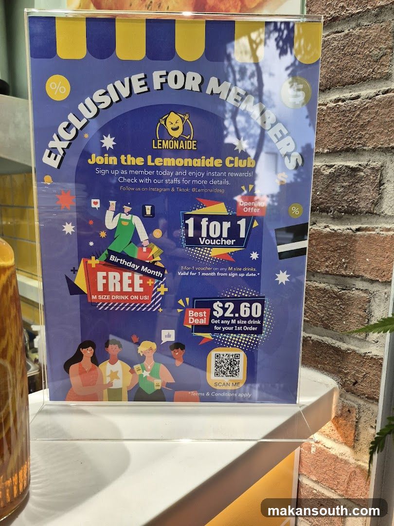 Lemonaide Club Membership Flyer
