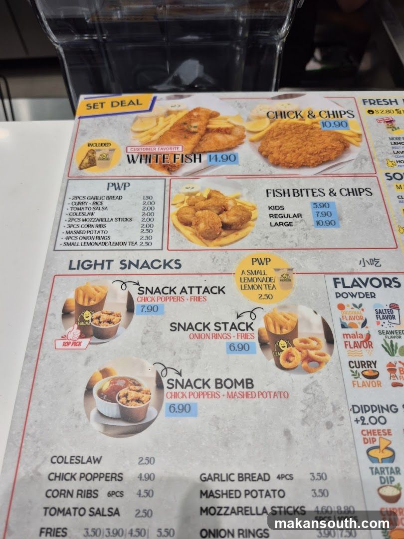 Restaurant Menu Page