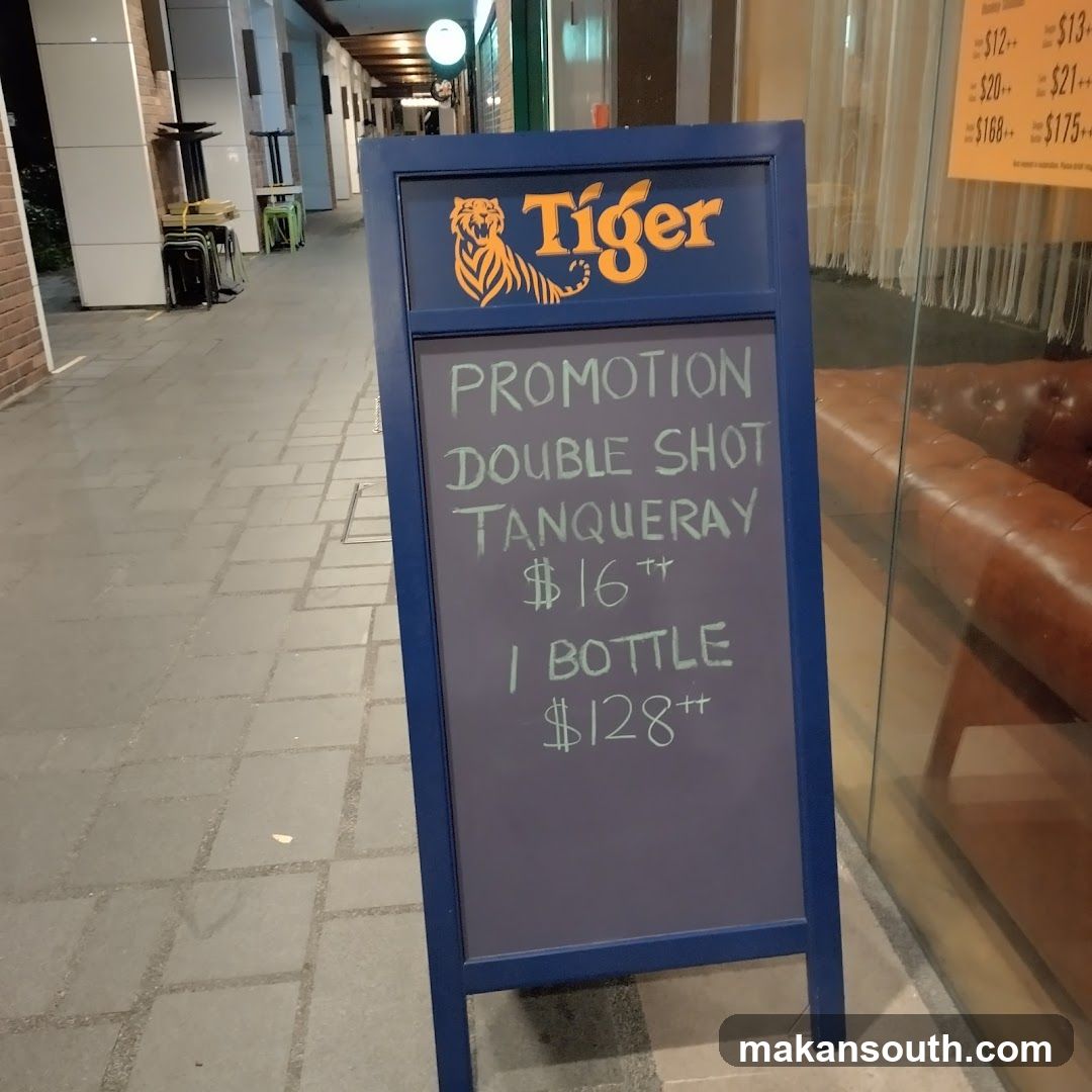 Tiger Beer Promotion Signboard