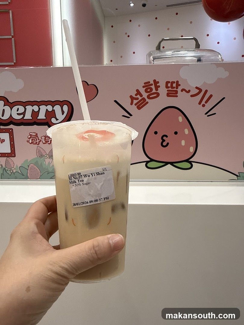 Strawberry Milk Tea Drink