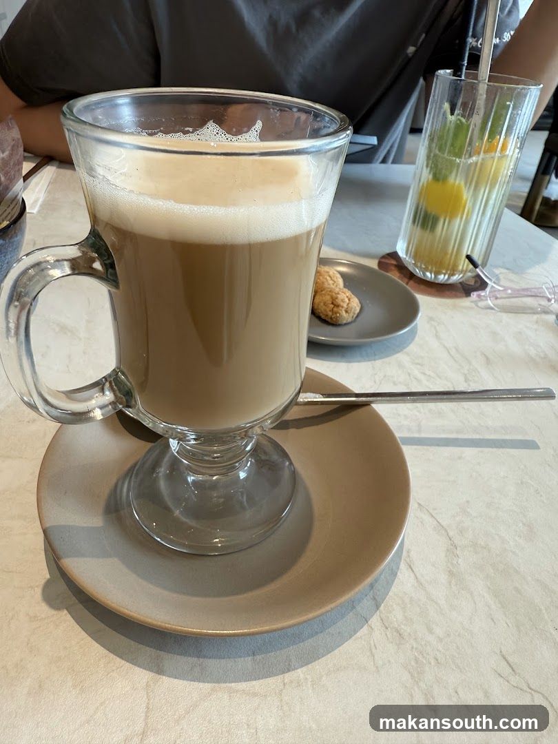 Latte in Glass Mug