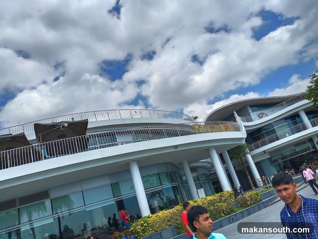 Modern Building Exterior with People