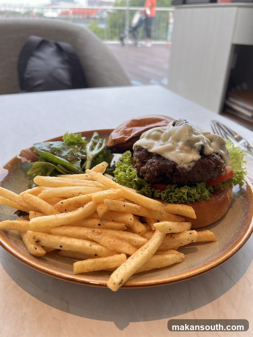 Burger and Fries Meal
