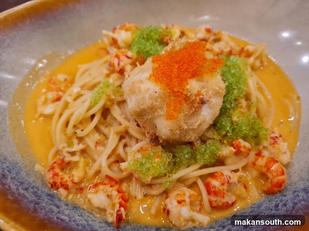 Lobster Pasta with Roe Topping