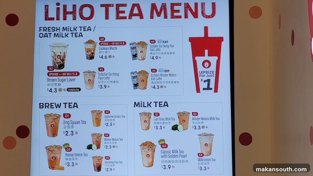 LIHO TEA MENU