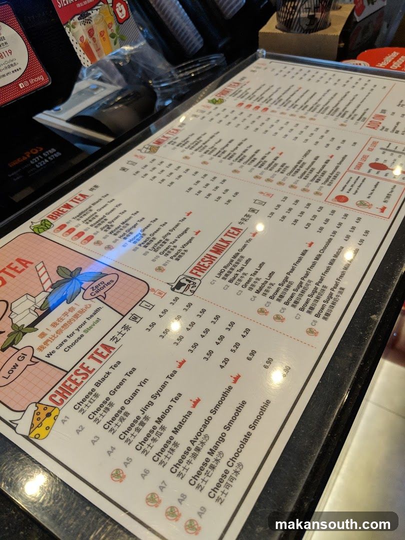 Brew Tea & Cheese Tea Menu