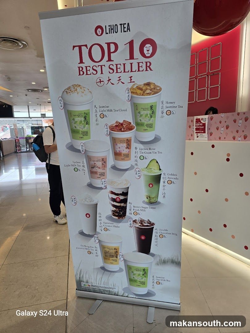 LIHO TEA Top 10 Best Seller Display