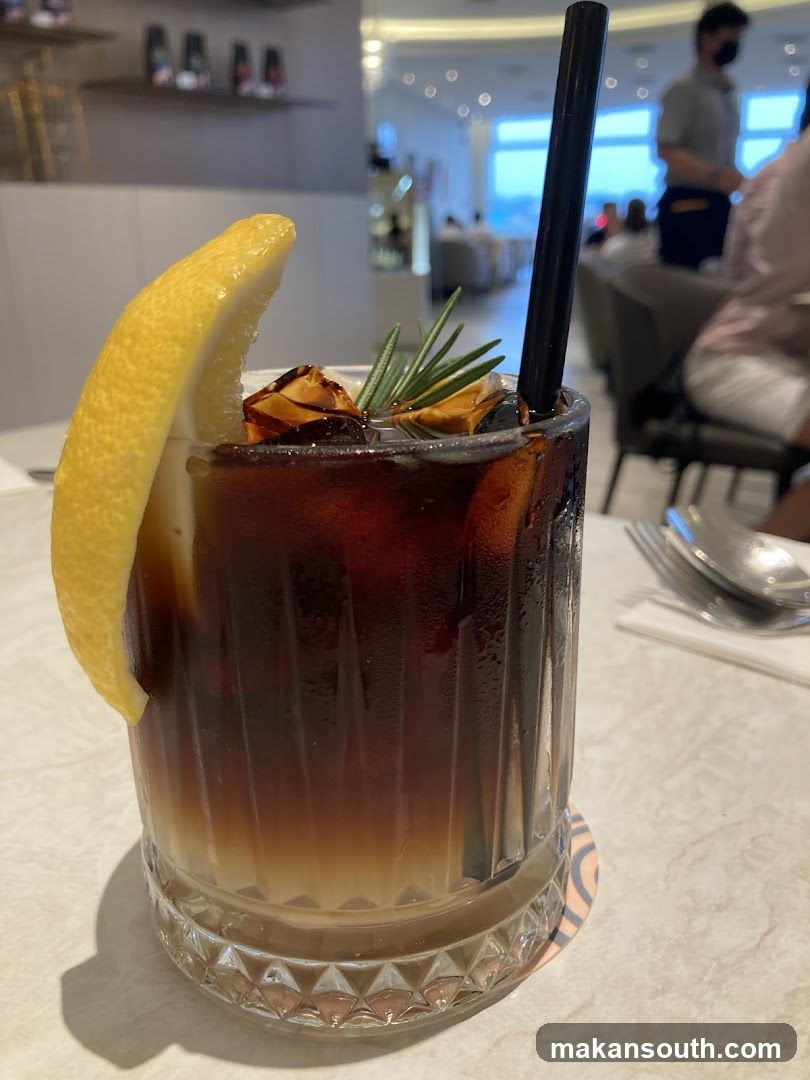 Iced Coffee with Lemon and Rosemary