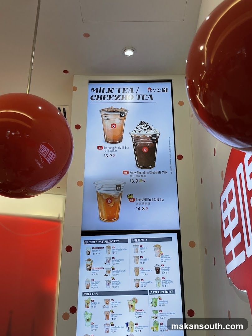 Milk Tea / Cheezho Tea Menu Board