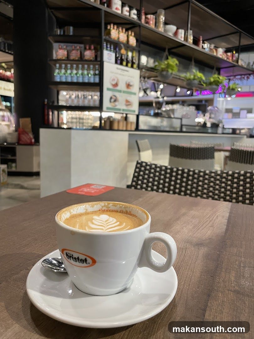 Coffee Cup in Cafe Interior