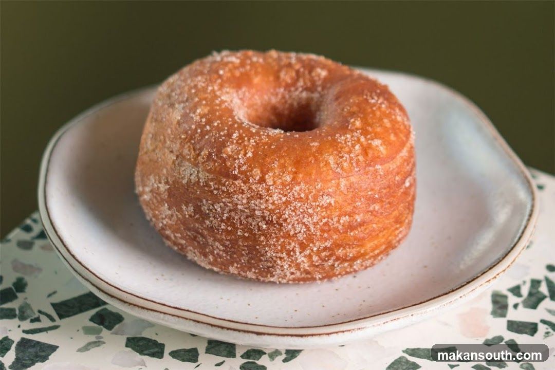 Sugar Donut on Plate