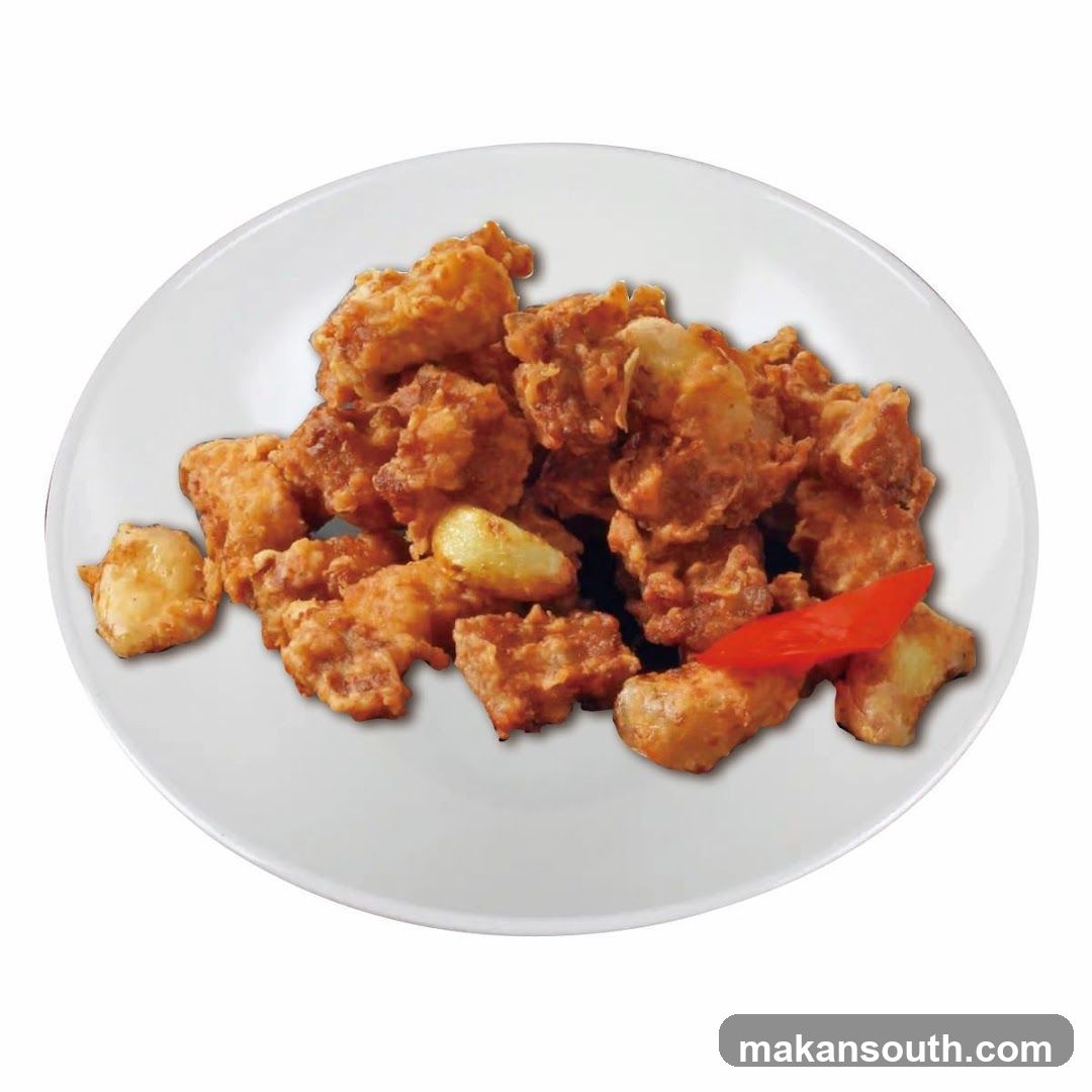 Fried Chicken with Garlic and Red Pepper