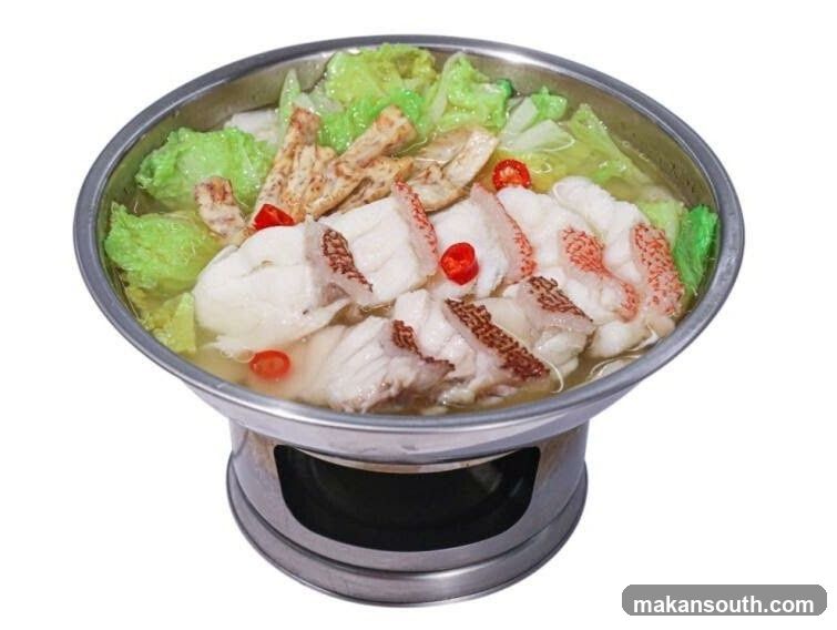 Hot Pot Dish with Fish and Vegetables