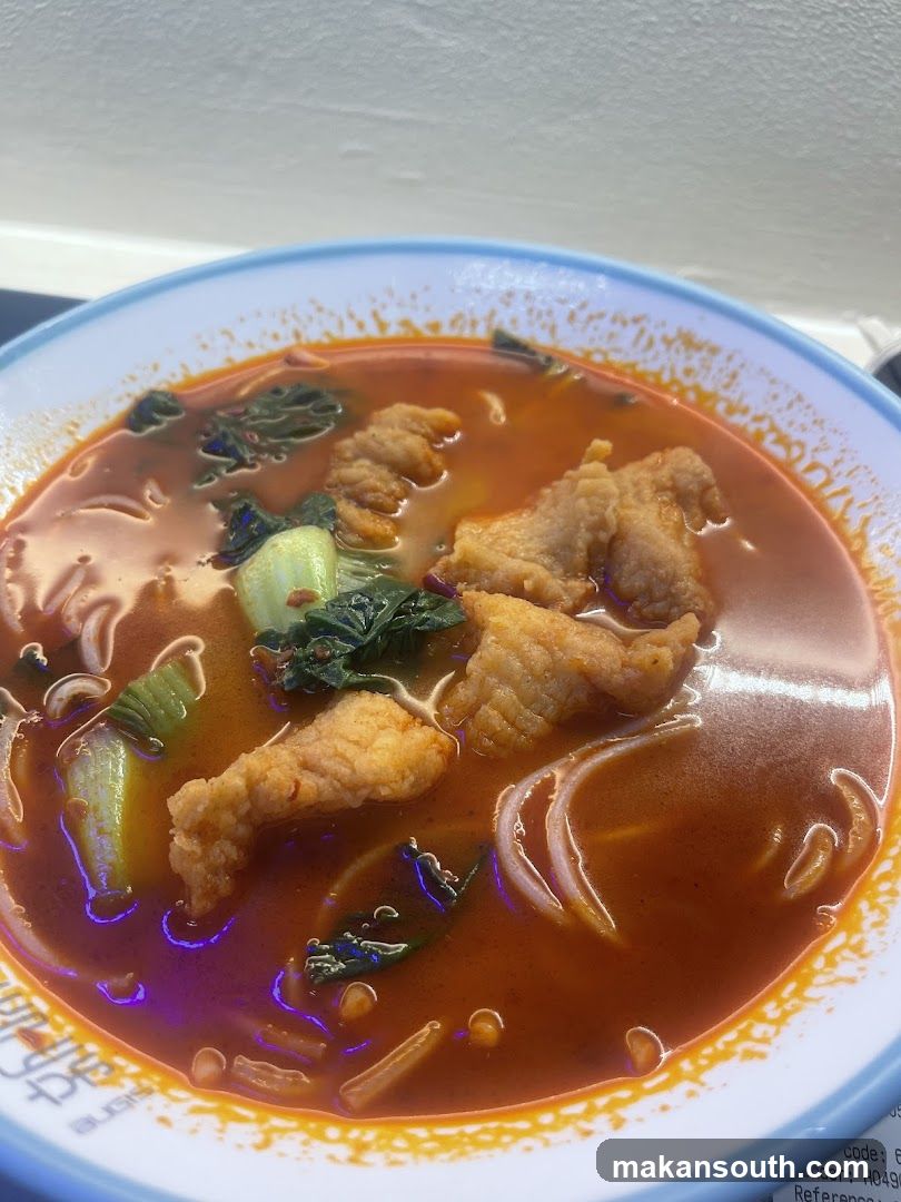 Spicy Noodle Bowl with Pork and Greens