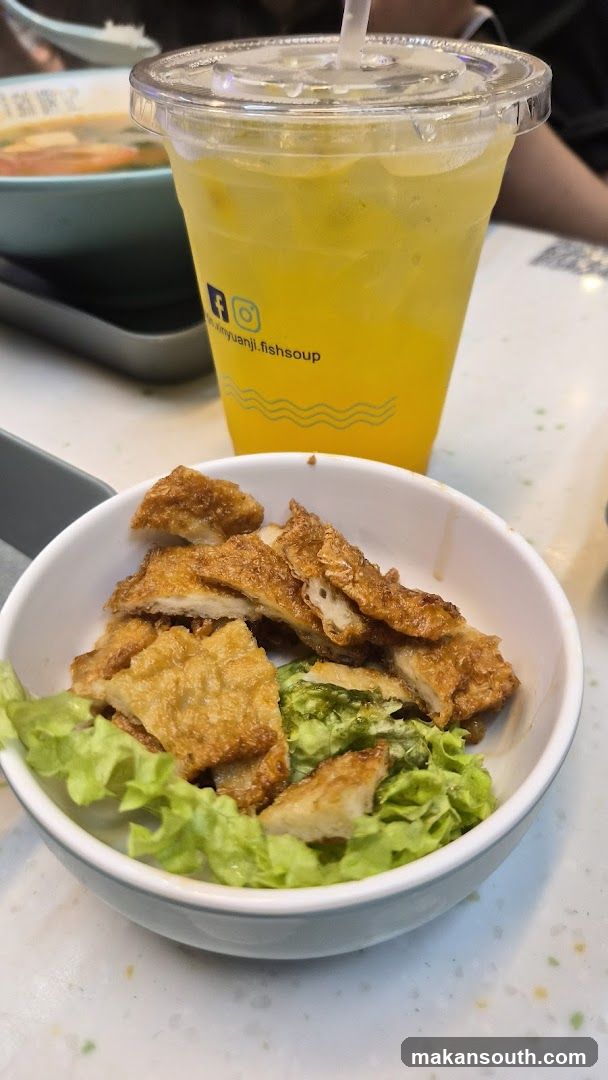 Fish Soup Meal with Drink