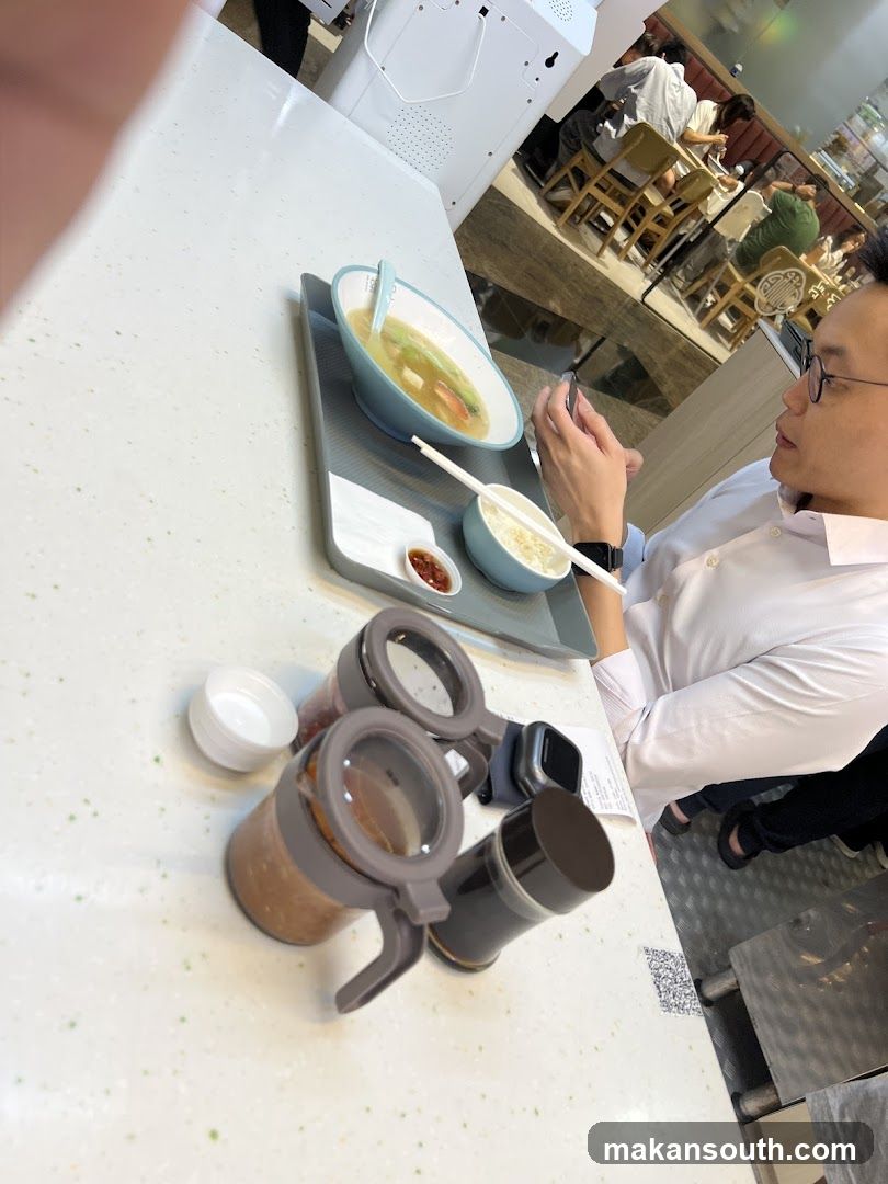 Dining at a casual restaurant