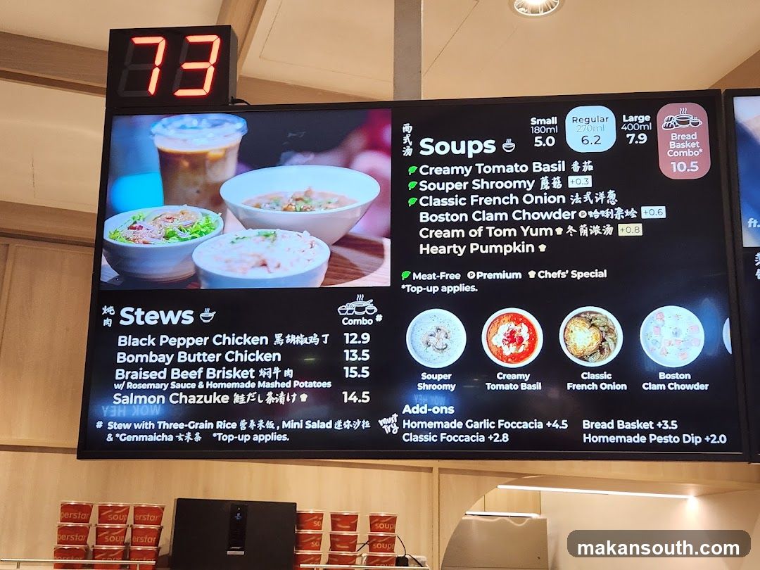 Soup and Stew Menu Board