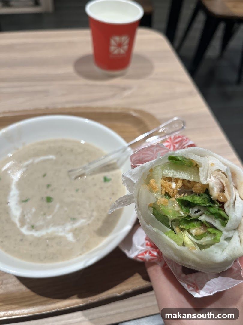 Soup and Wrap Meal