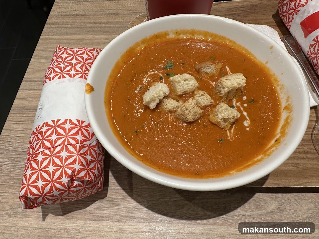 Tomato Soup with Croutons