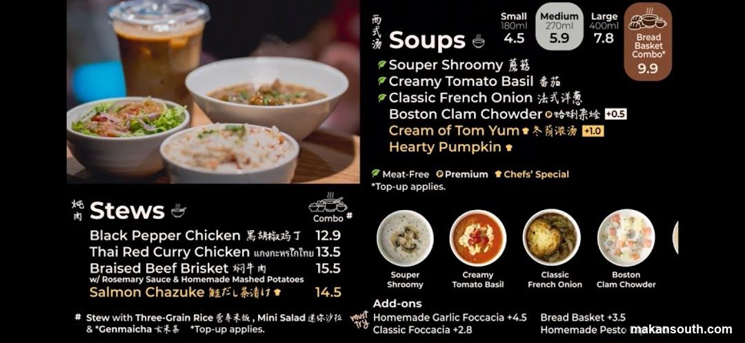 Soups and Stews Menu