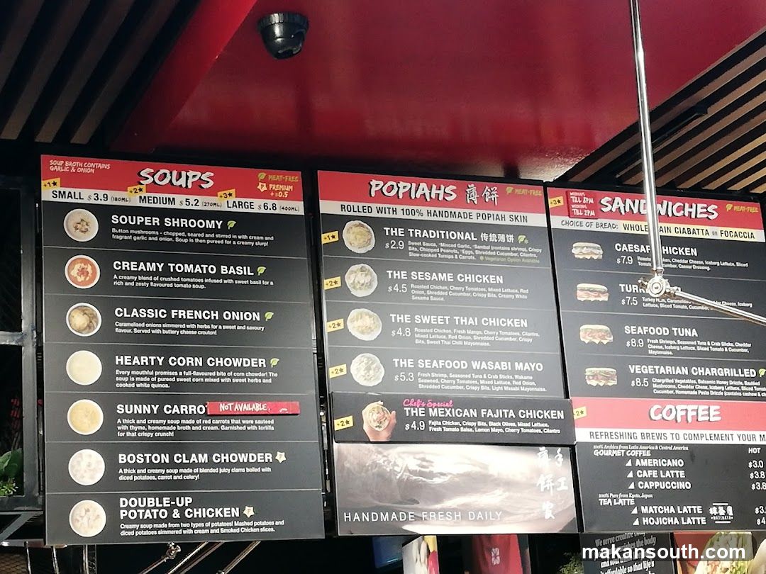 Food Menu Board Display