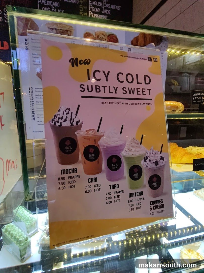 Icy Cold Subtly Sweet Drinks Menu