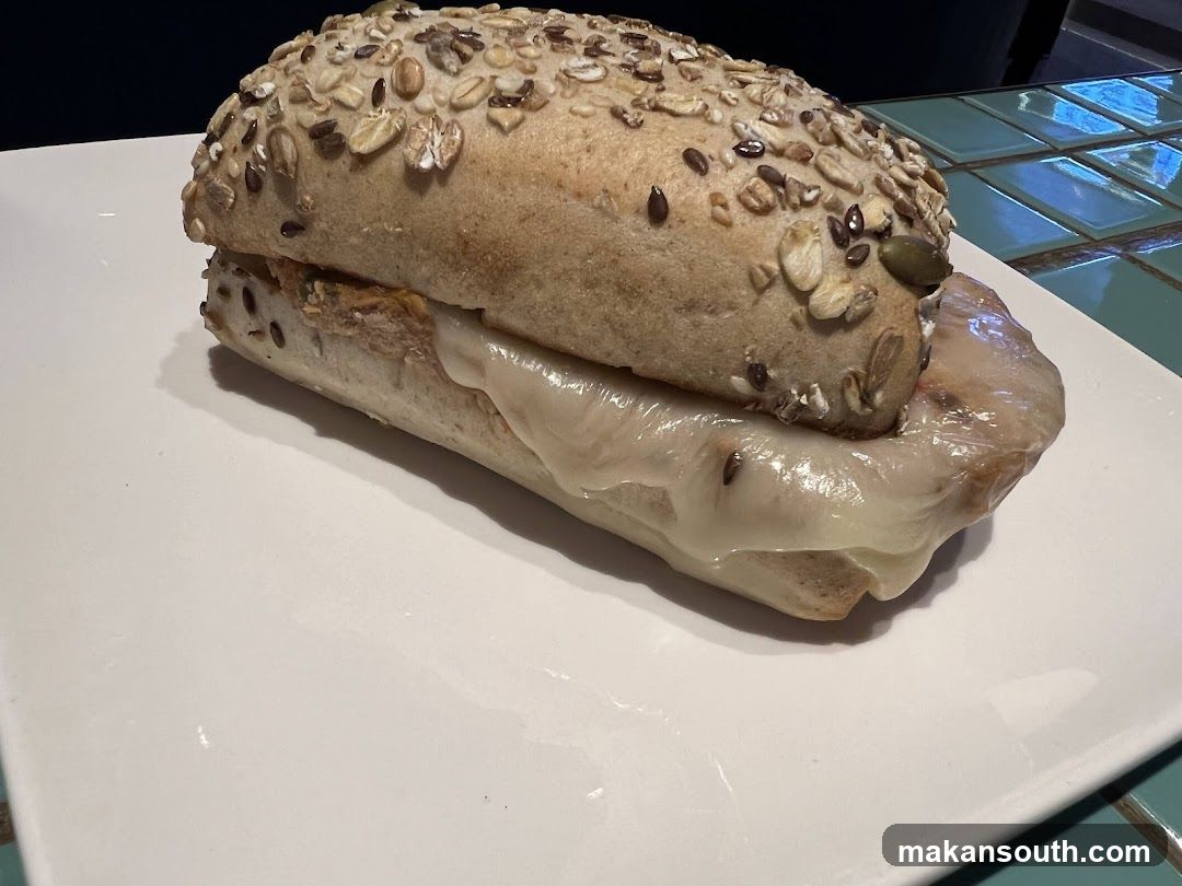 Seeded Sandwich with Melted Cheese