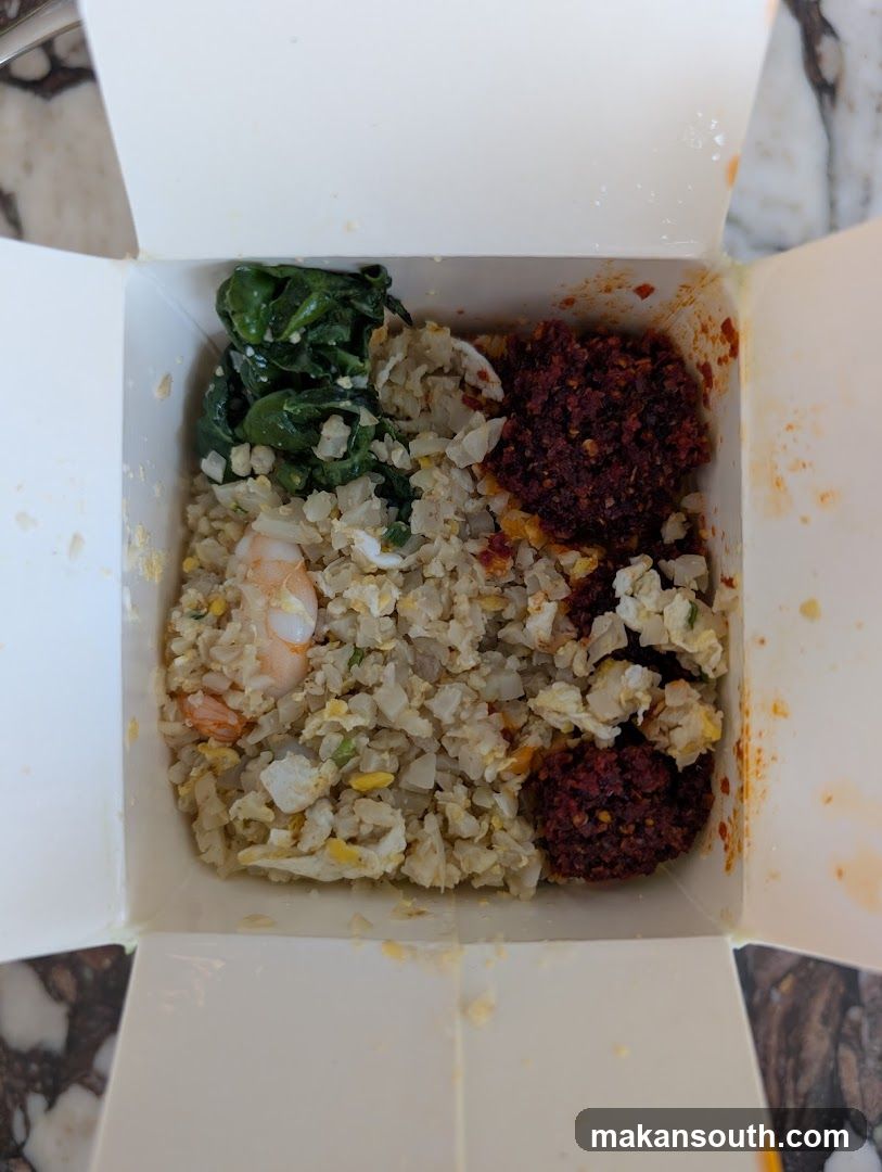 Fried Rice Meal in Takeout Box