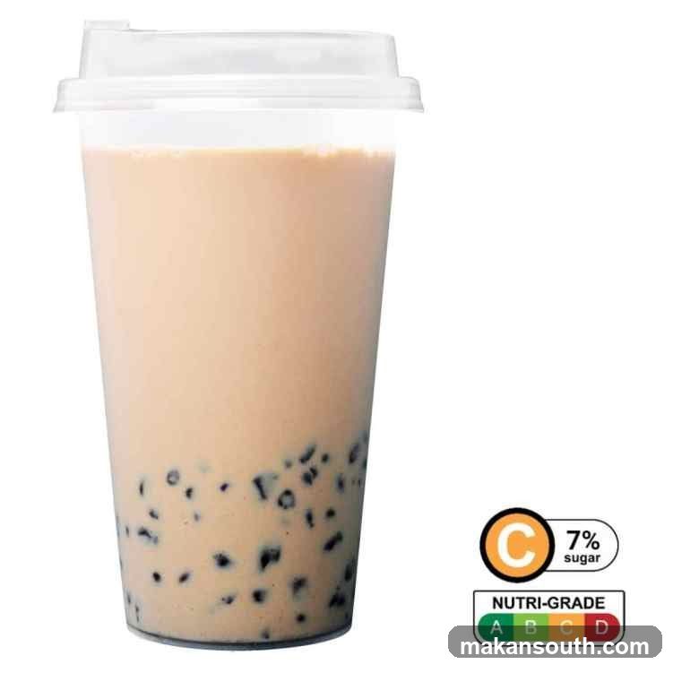 Bubble Tea with Nutri-Grade Label