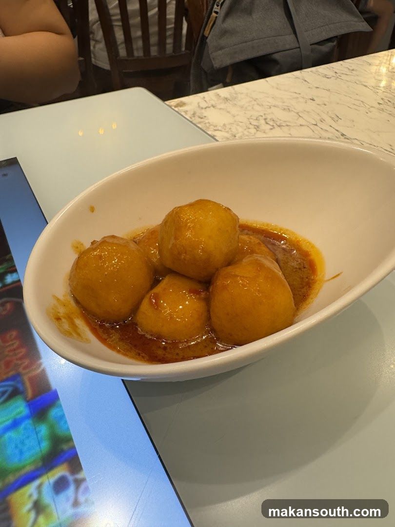 Bowl of Glazed Dumplings