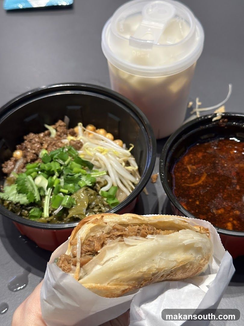 Food items on a table