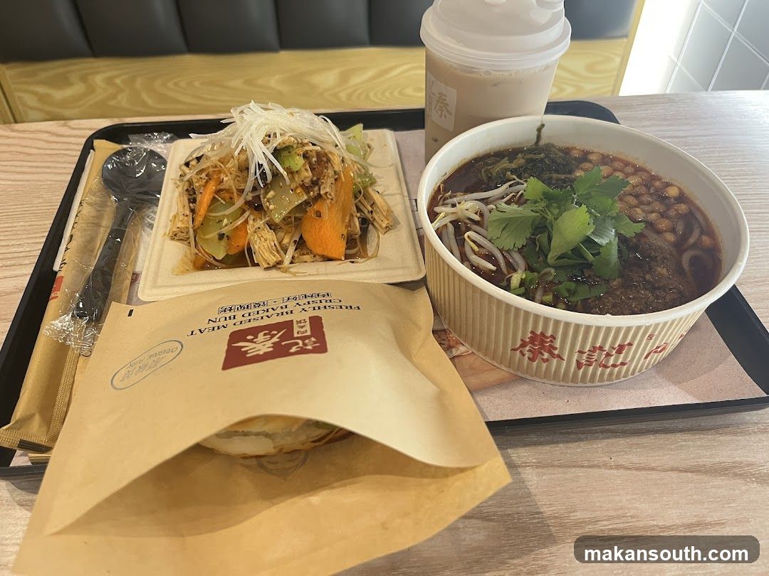 Food Tray with Chinese Dishes
