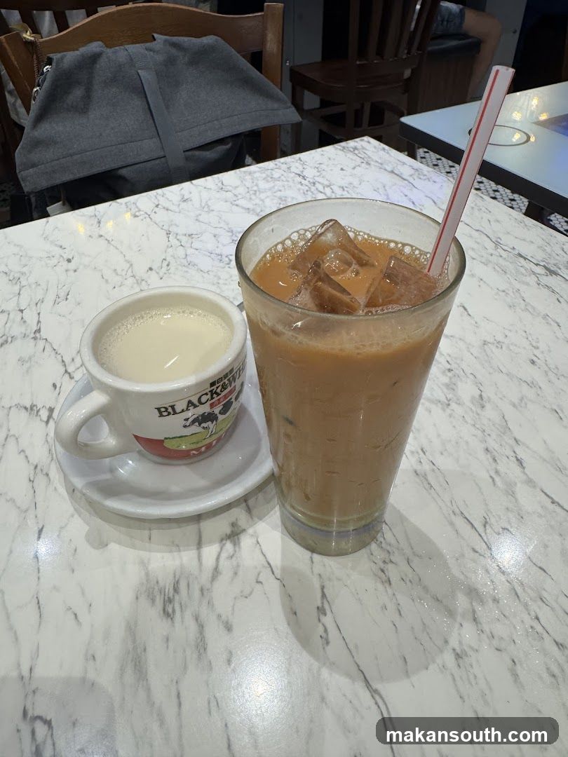 Iced Coffee and Latte at Cafe