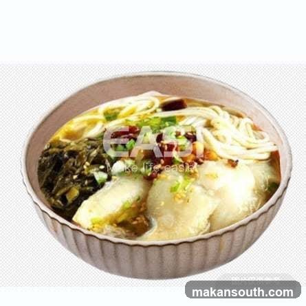 Bowl of Noodles with Tofu and Greens