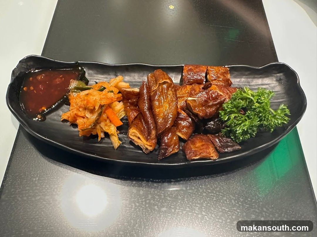 Dish with Kimchi and Roasted Meat