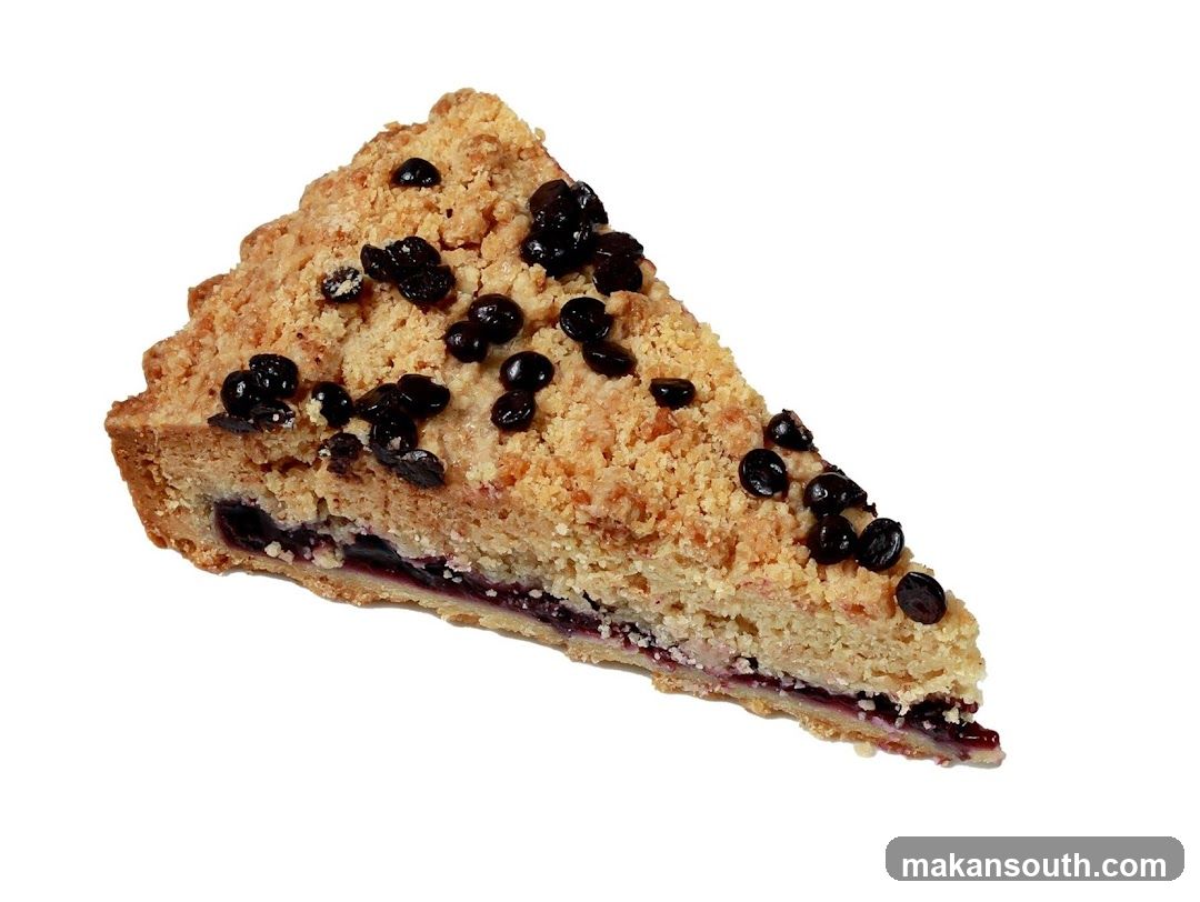 Blueberry Crumble Slice