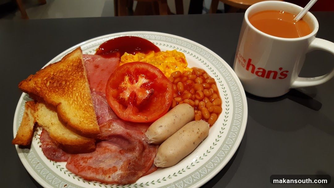 Full English Breakfast with Orange Juice