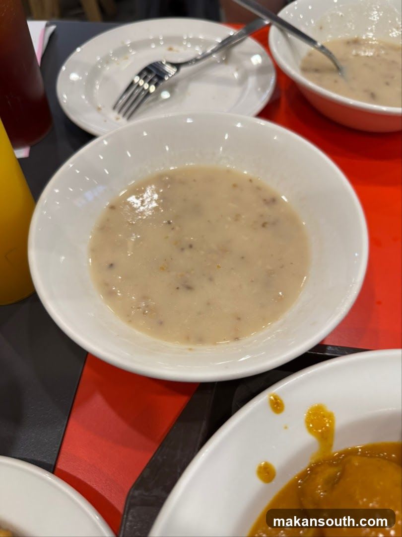 Bowl of Soup on Table