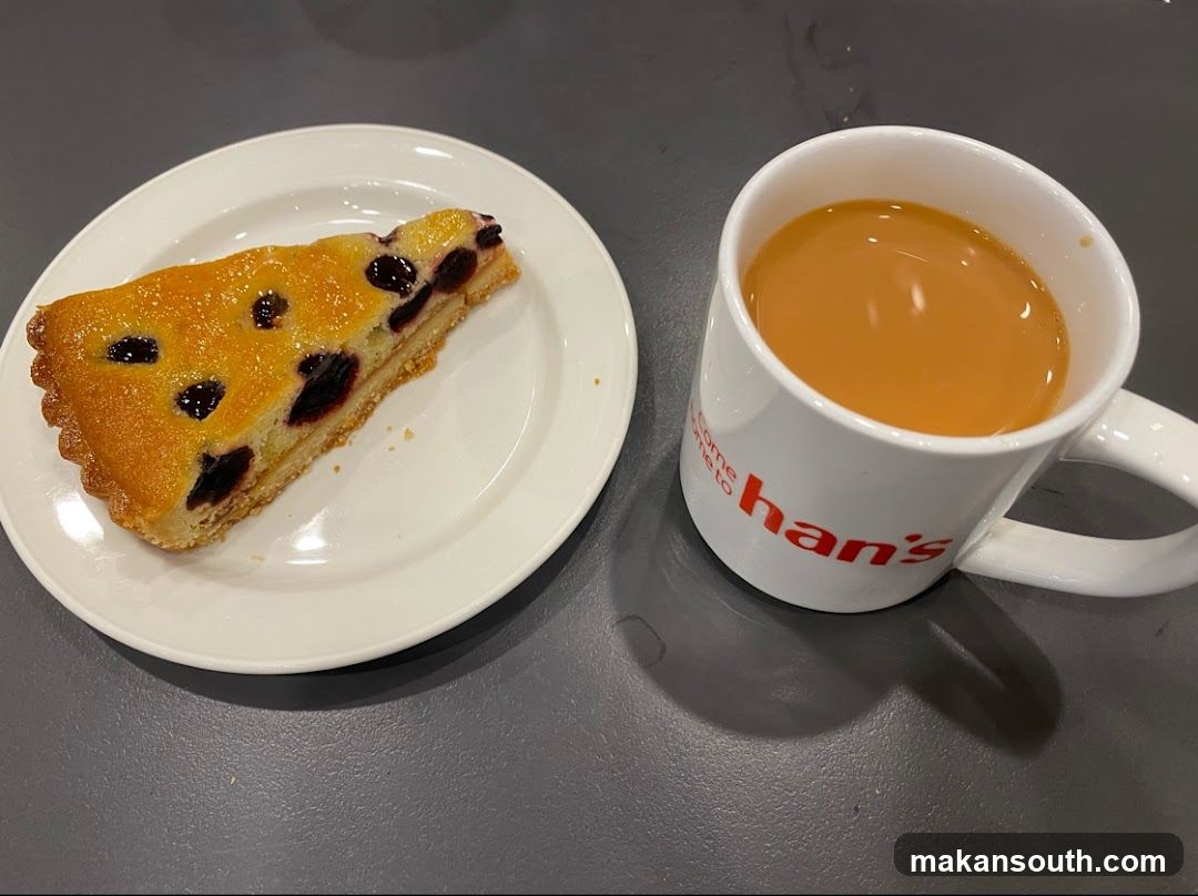 Blueberry Tart and Coffee