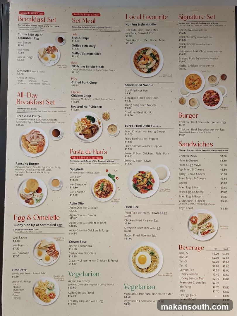Restaurant Menu