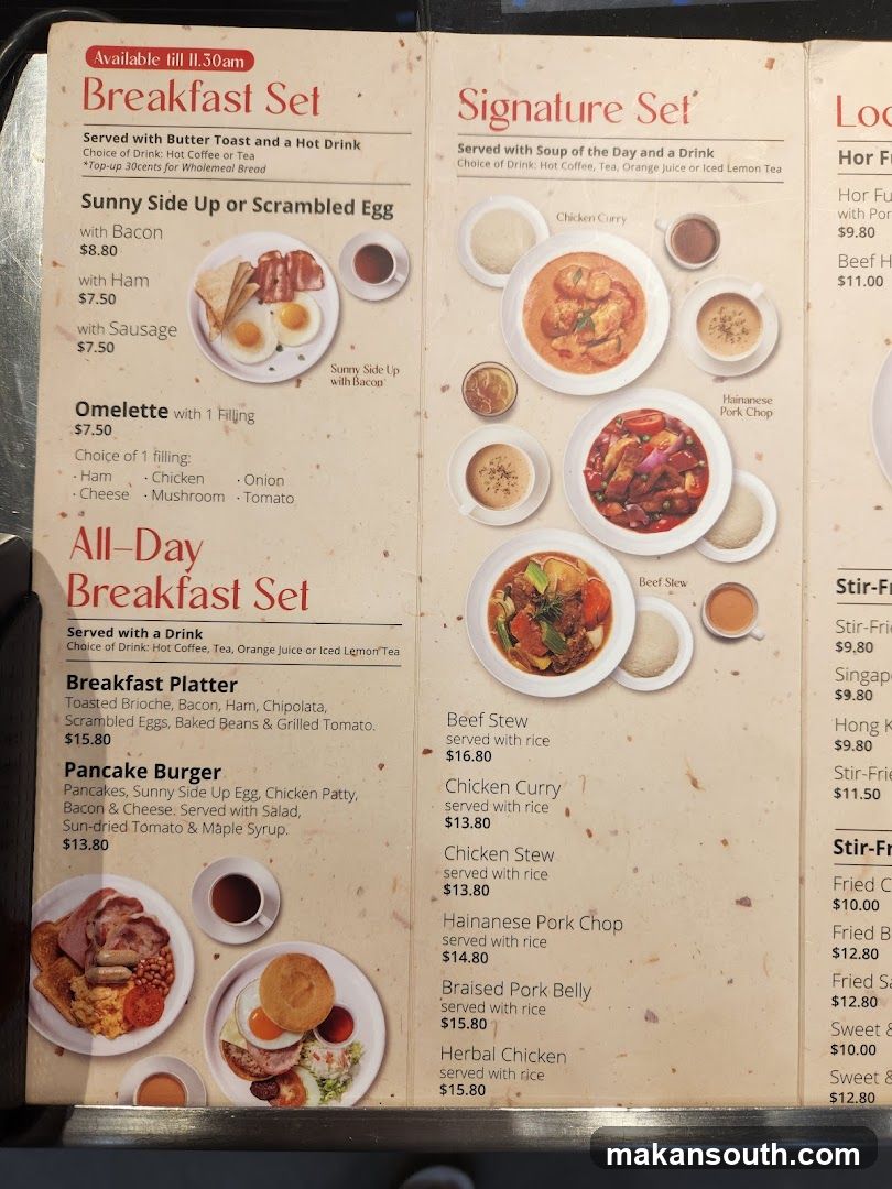 Breakfast Menu