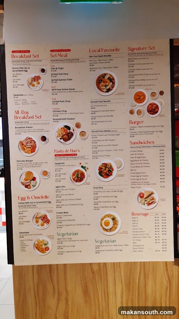 Restaurant Menu Board