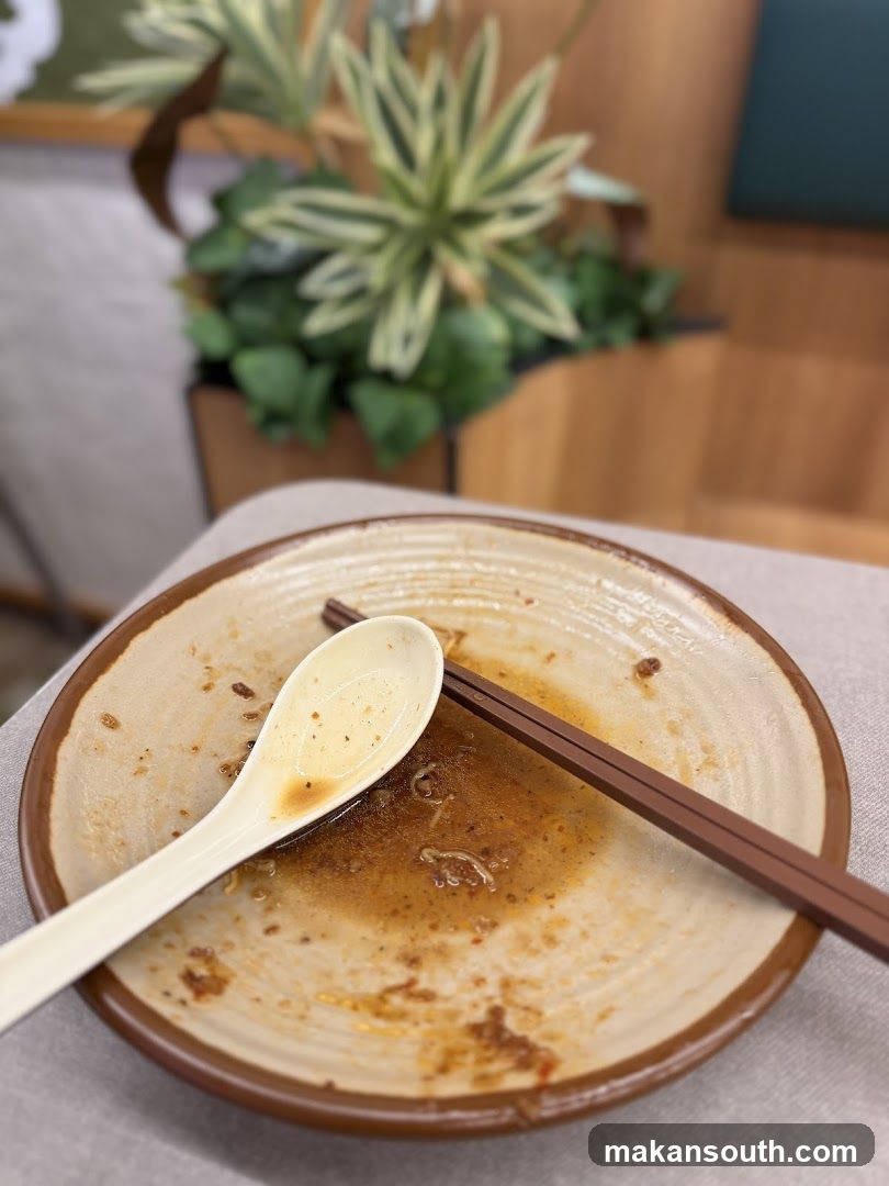 Empty Bowl with Utensils