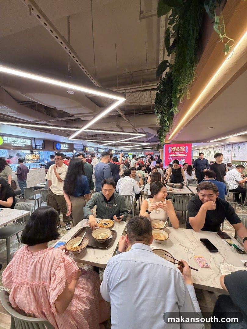 Busy Food Court Interior