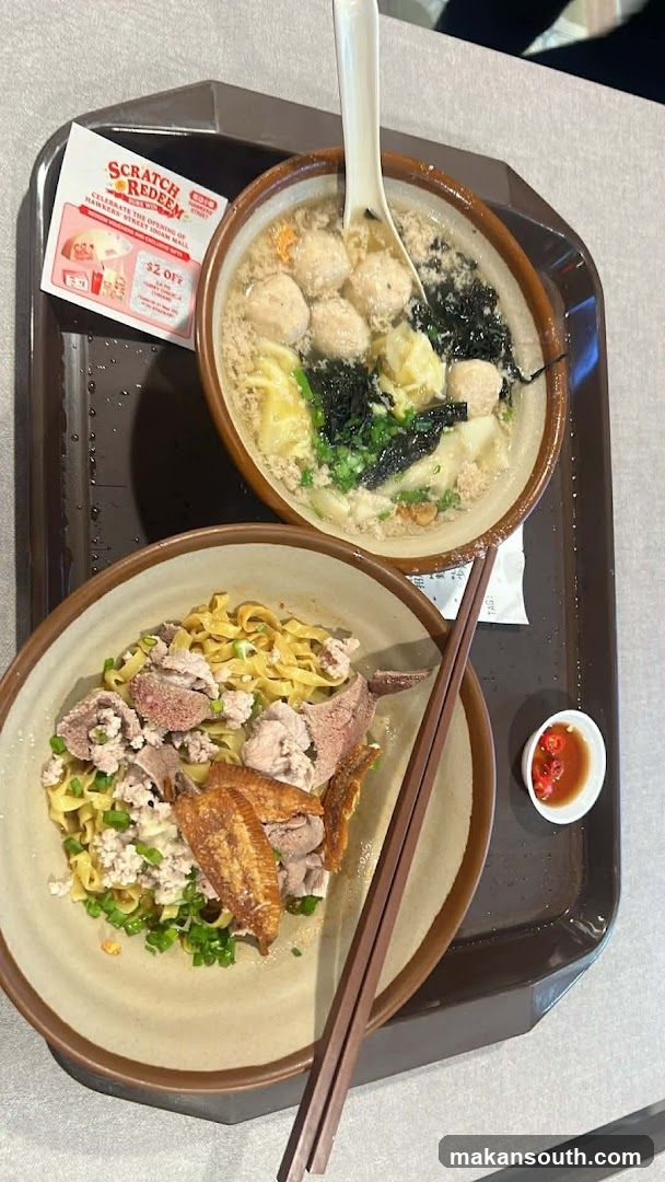 Food Tray with Bowls and Scratch Card