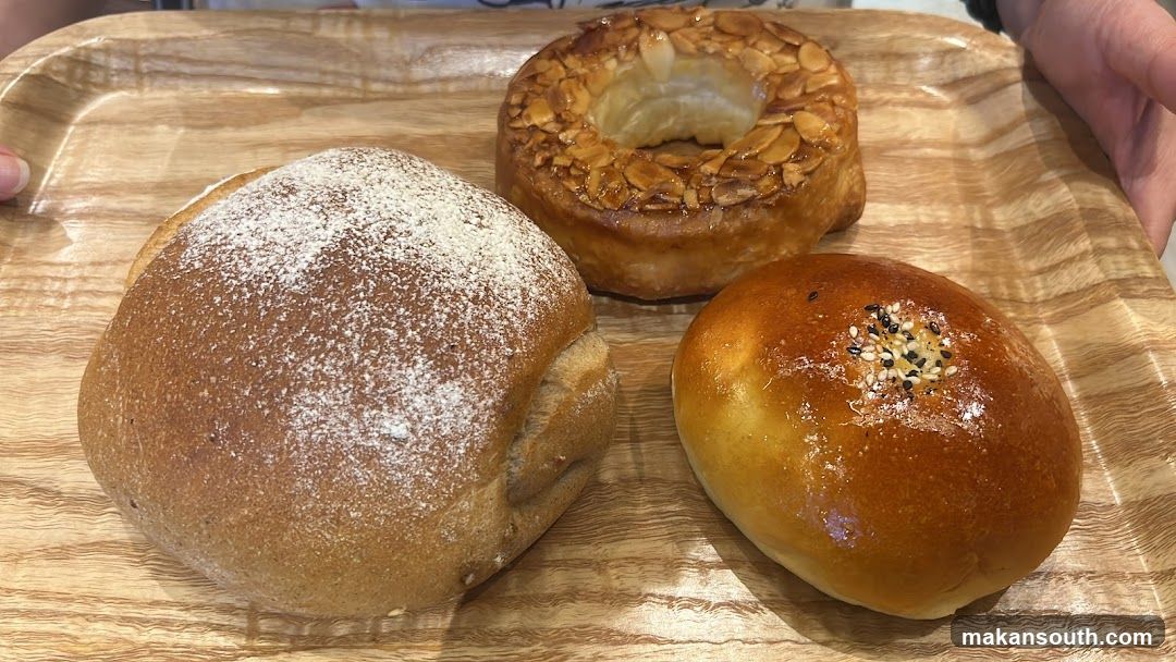 Baked Goods on Wooden Tray