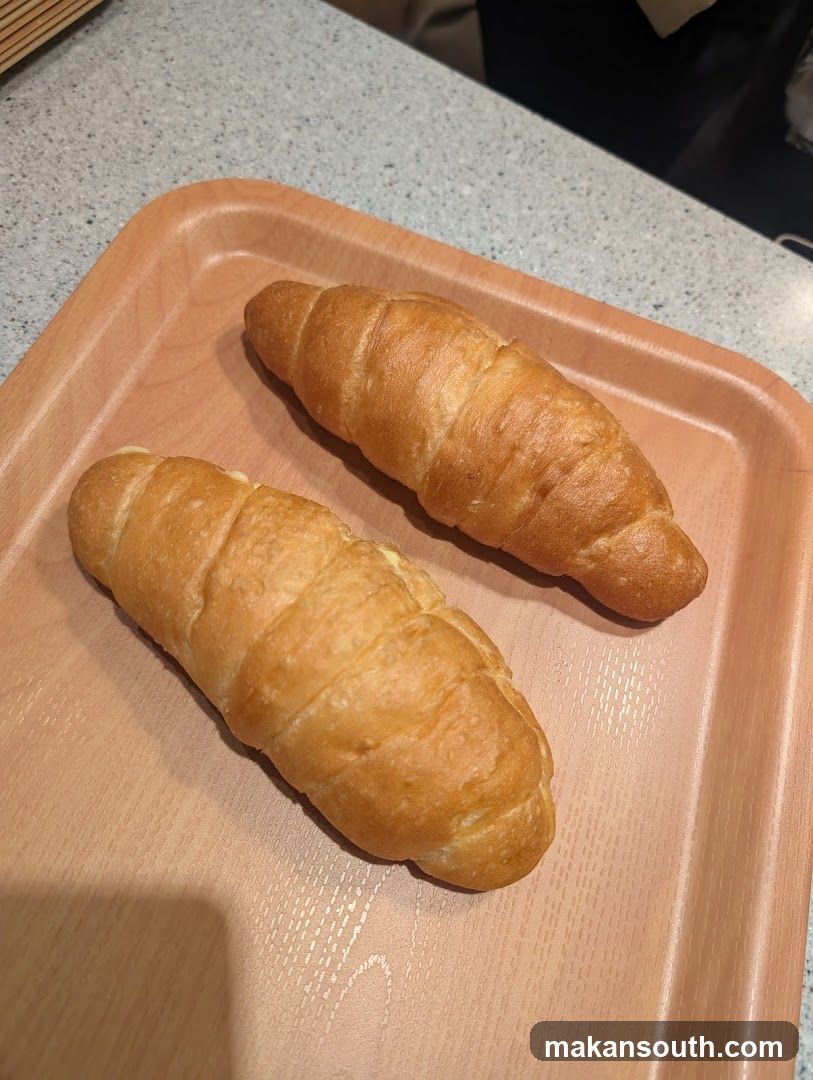Croissants on Tray